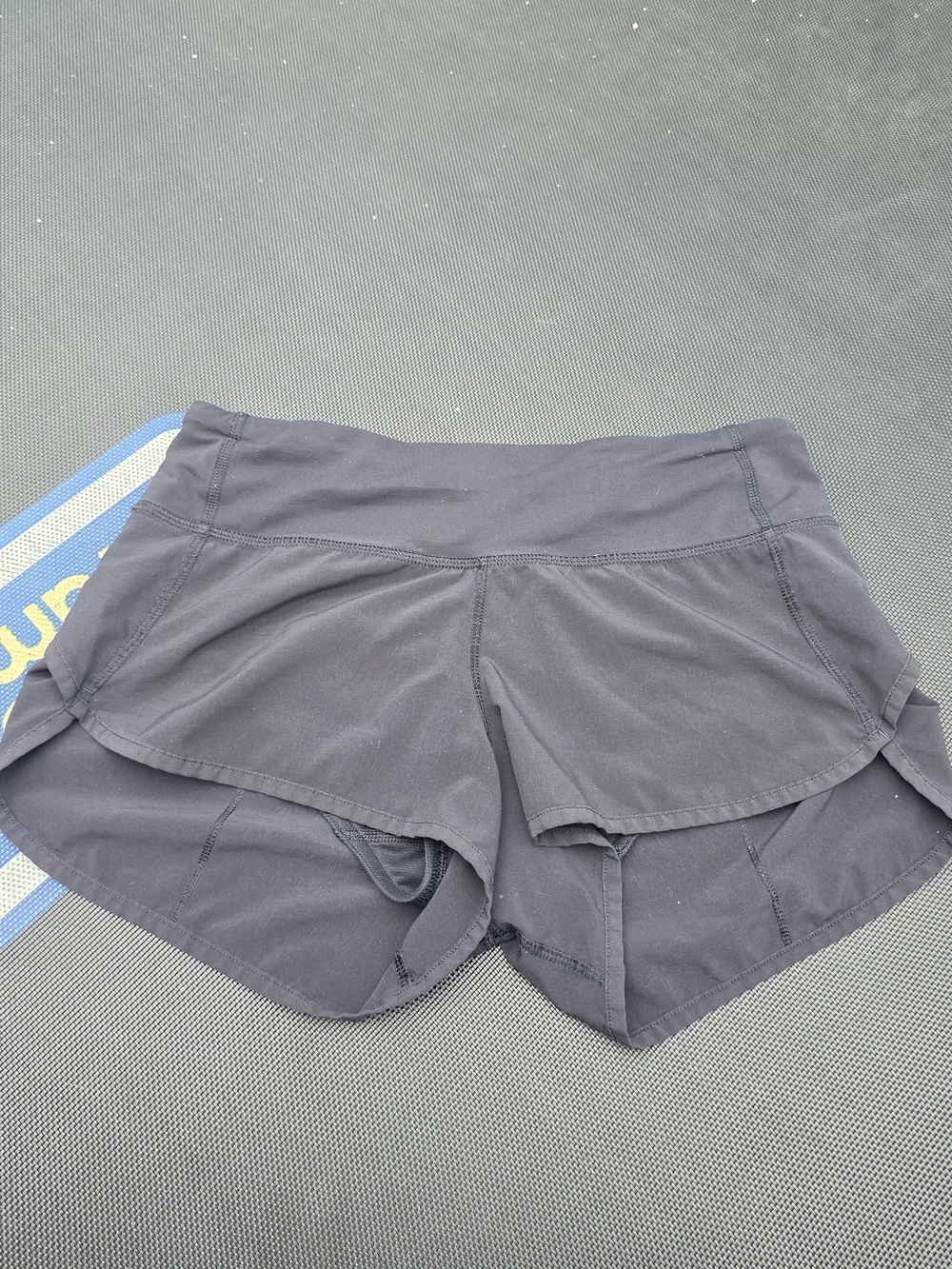 lululemon athletica Black Double-Layer Athletic Shorts